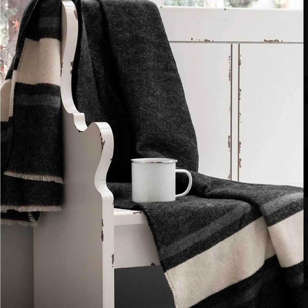 Origaudio Elliston Wool Blend Blanket NWOT